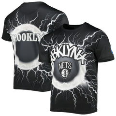 Brooklyn Nets FISLL Tornado Bolt T-Shirt Black