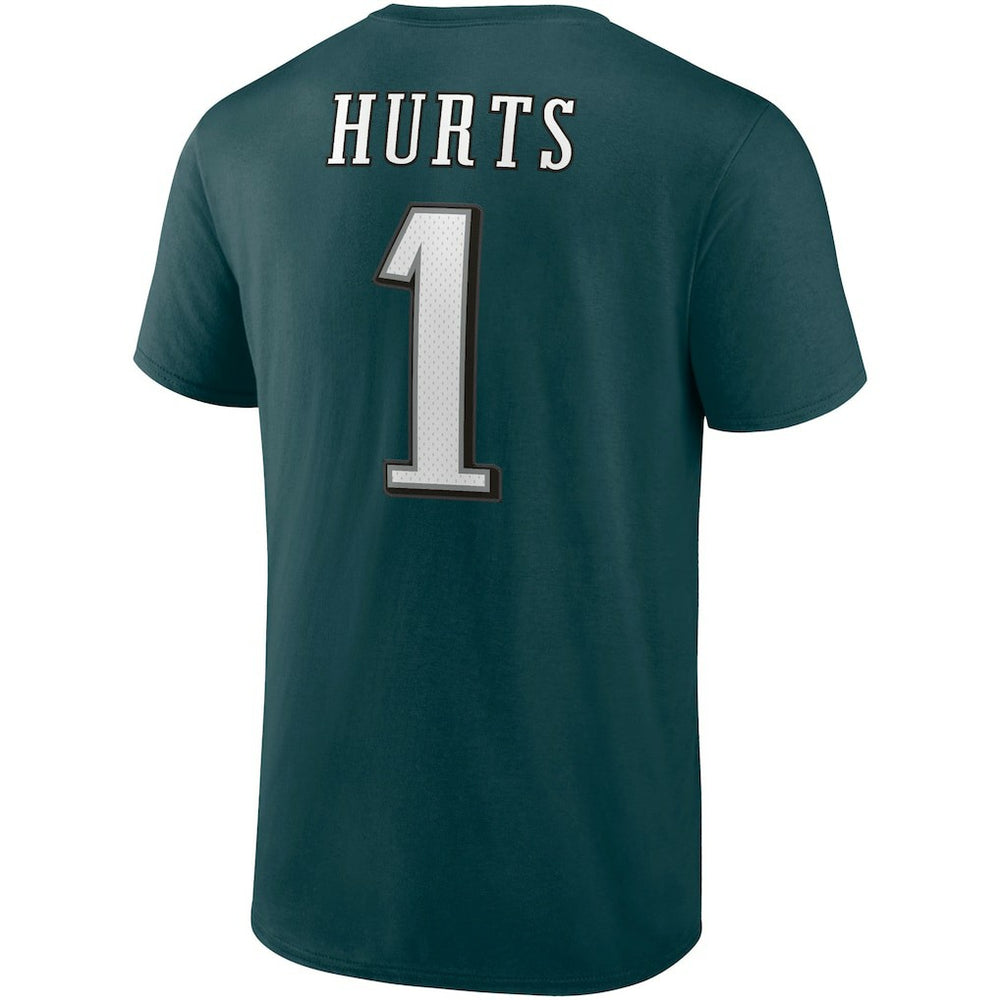 Jalen Hurts Philadelphia Eagles Player Icon T-Shirt - Midnight Green - Fanatics
