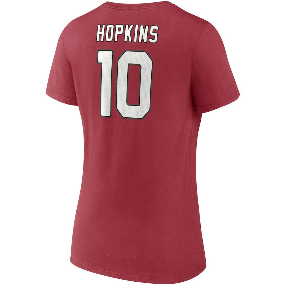 DeAndre Hopkins Arizona Cardinals Women's Player Icon Name & Number V-Neck T-Shirt - Cardinal - Fanatics