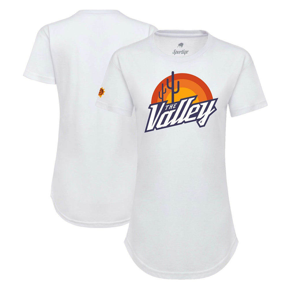 Phoenix Suns Sportiqe Women's 2021/22 City Edition Phoebe T-Shirt White