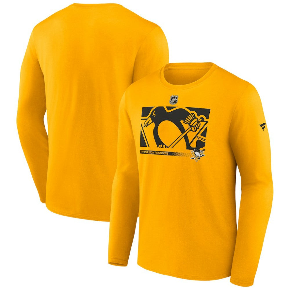 Pittsburgh Penguins Fanatics Authentic Pro Core Collection Secondary Long Sleeve T-Shirt - Gold | Fanatics online