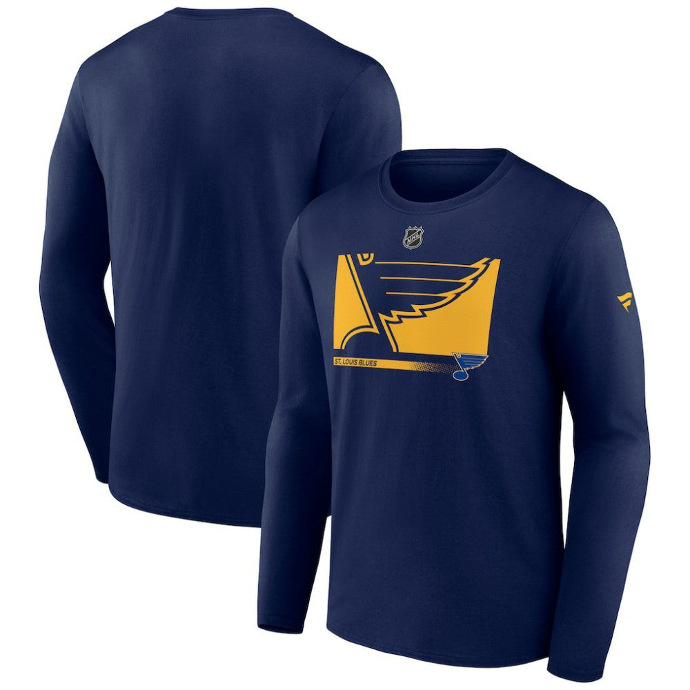 St. Louis Blues Fanatics Authentic Pro Core Collection Secondary Long Sleeve T-Shirt - Navy | Fanatics online