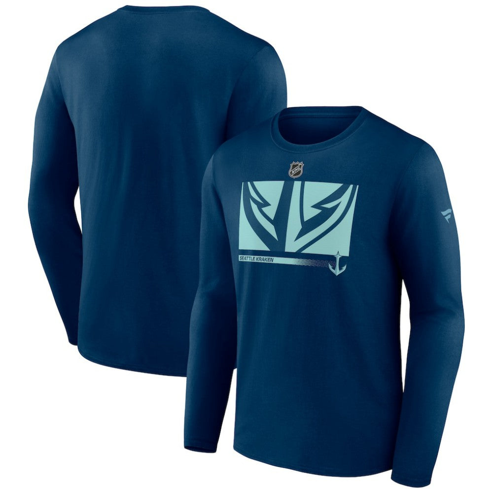 Seattle Kraken Fanatics Authentic Pro Core Collection Secondary Long Sleeve T-Shirt - Deep Sea Blue | Fanatics near me
