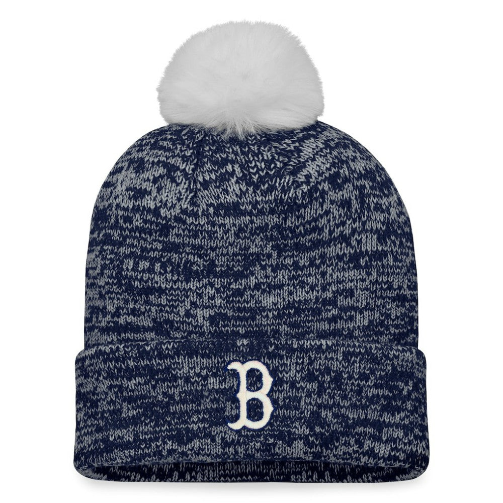 Boston Red Sox Fanatics Women's Iconic Cuffed Knit Hat with Pom Sale