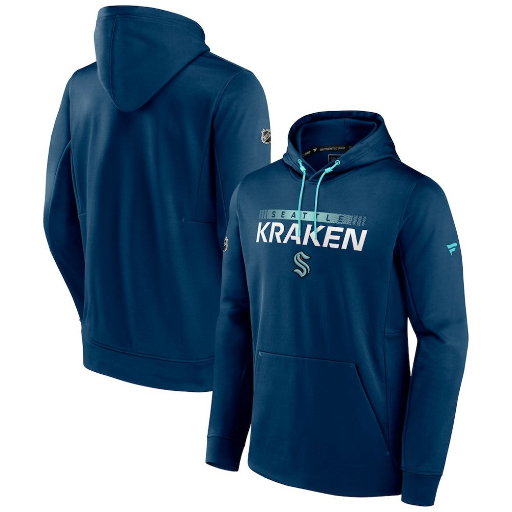 Seattle Kraken Fanatics Authentic Pro Rink Pullover Hoodie - Deep Sea Blue | Fanatics discount