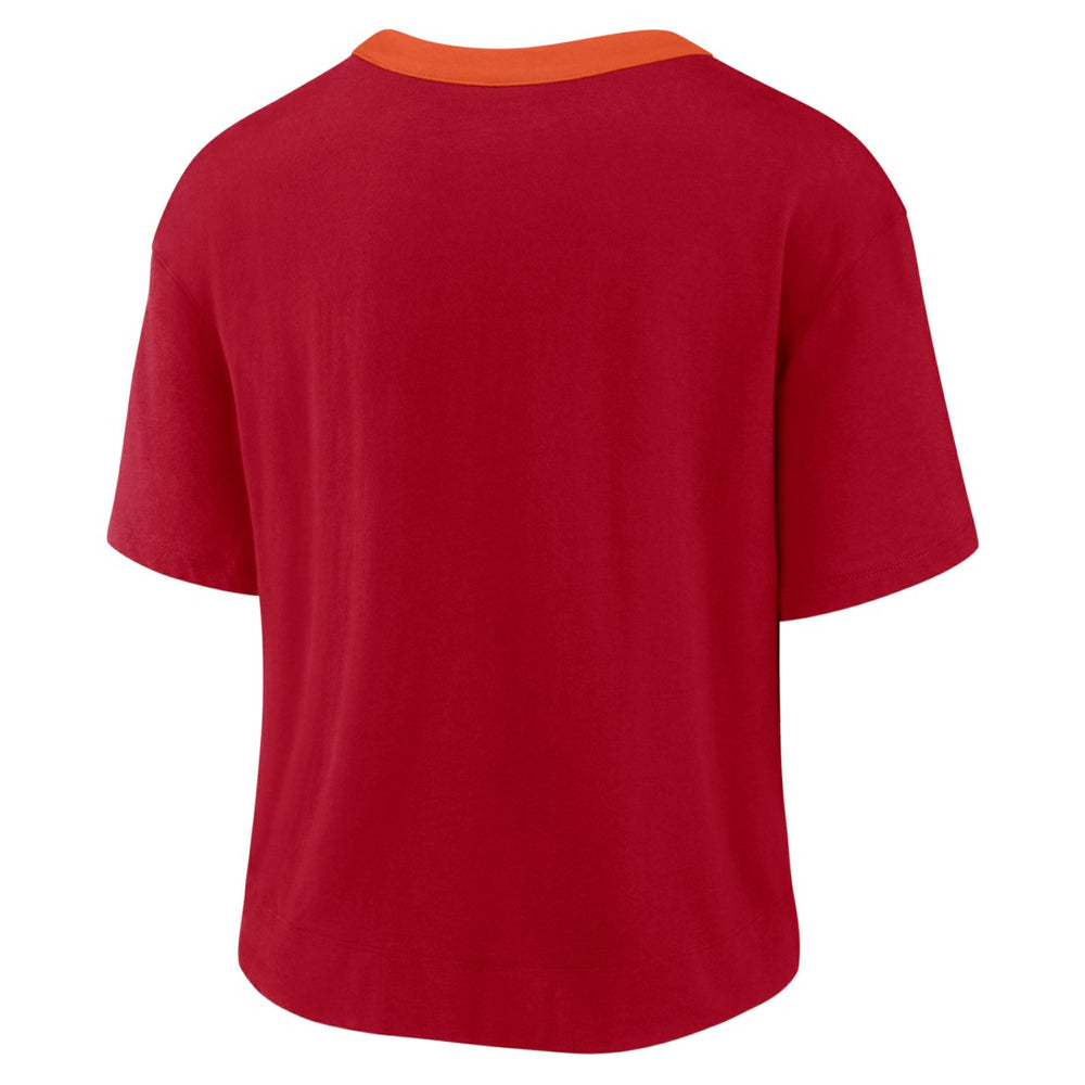Tampa Bay Buccaneers Women's High Hip Fashion Cropped Top - Red - Nike