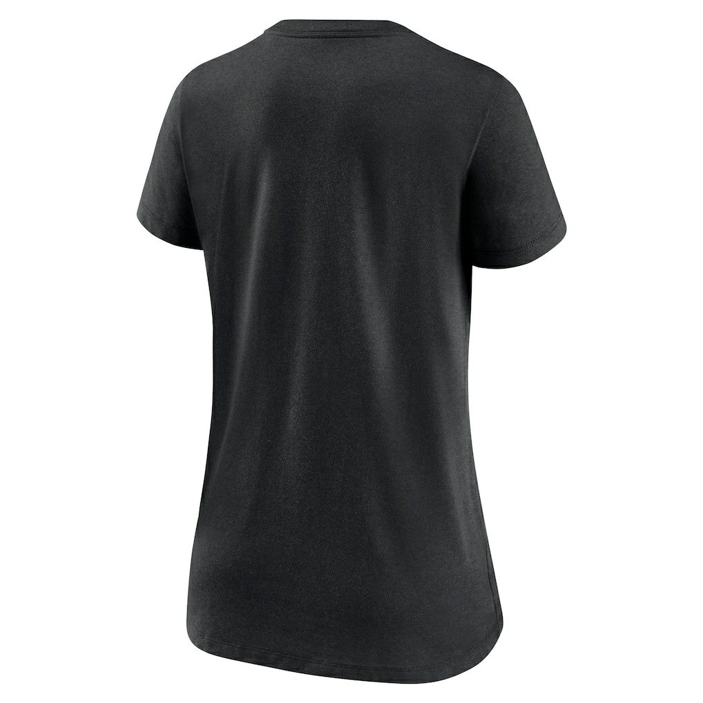 Cincinnati Bengals Women's Lock Up Tri-Blend V-Neck T-Shirt - Heathered Black - Nike