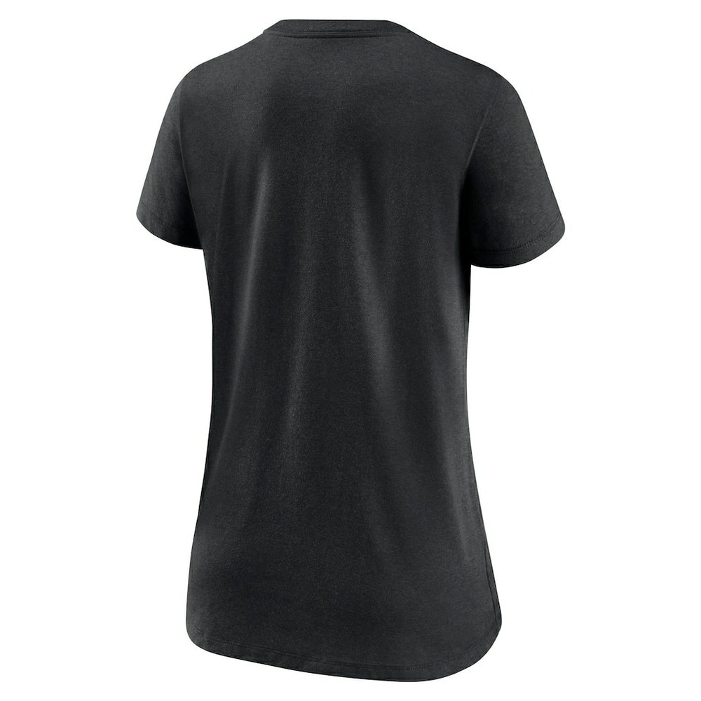 Cincinnati Bengals Women's Lock Up Tri-Blend V-Neck T-Shirt - Heathered Black - Nike