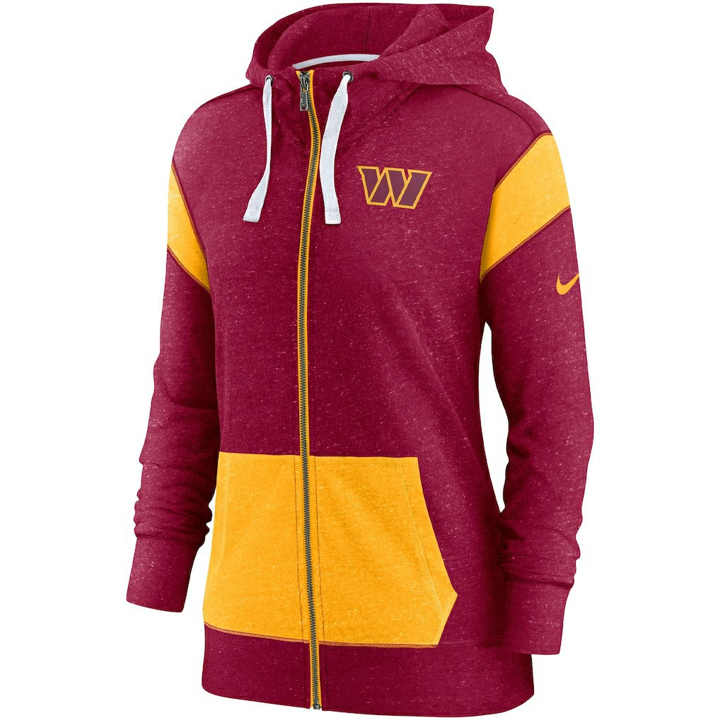 Washington Commanders Women's Monaco Lightweight Full-Zip Hoodie - Burgundy/Gold - Nike