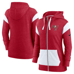 Tampa Bay Buccaneers Women's Monaco Lightweight Full-Zip Hoodie - Red/White - Nike