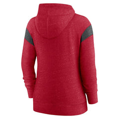 San Francisco 49ers Women's Monaco Lightweight Full-Zip Hoodie - Scarlet/Heather Black - Nike
