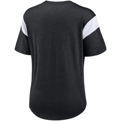 Las Vegas Raiders Women's Primary Logo Fashion Top - Heather Black - Nike