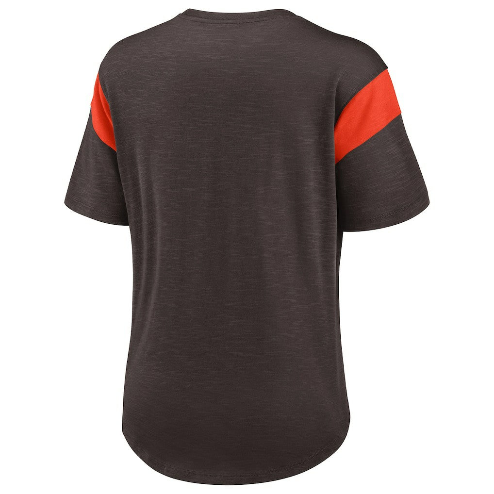 Cleveland Browns Women's Primary Logo Fashion Top - Brown - Nike