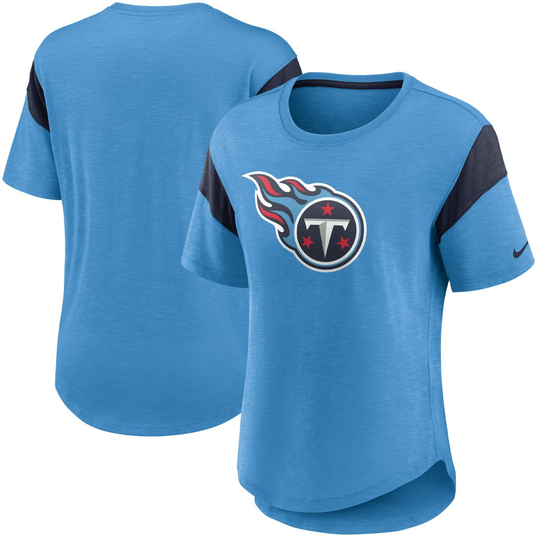 Tennessee Titans Women's Primary Logo Fashion Top - Light Blue - Nike