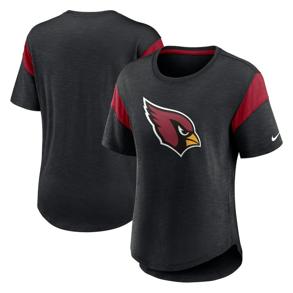 Arizona Cardinals Women's Primary Logo Fashion Top - Heather Black - Nike