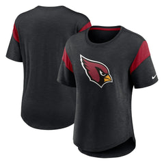 Arizona Cardinals Women's Primary Logo Fashion Top - Heather Black - Nike