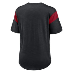 Arizona Cardinals Women's Primary Logo Fashion Top - Heather Black - Nike