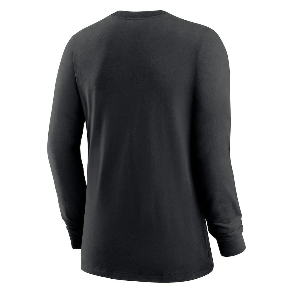 New Orleans Saints Women's Prime Split Long Sleeve T-Shirt - Black - Nike