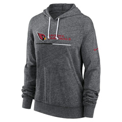 Arizona Cardinals Women's Team Spirit Gym Vintage Lightweight Hoodie Top - Heather Charcoal - Nike