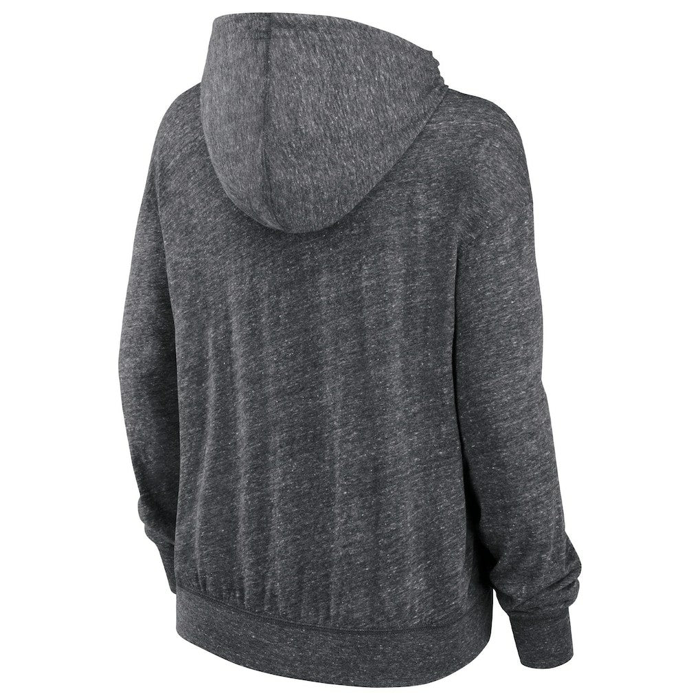Washington Commanders Women's Team Spirit Gym Vintage Lightweight Hoodie Top - Heather Charcoal - Nike