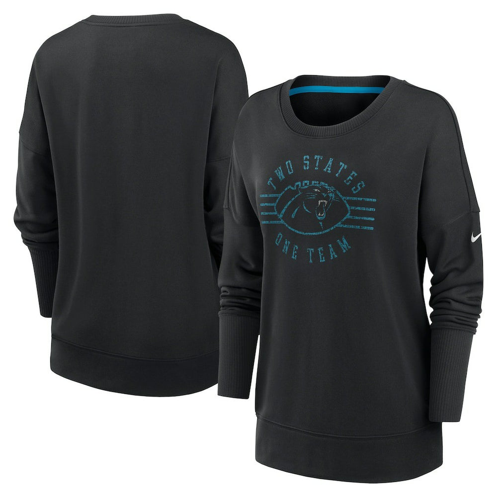 Carolina Panthers Women's Rewind Playback Icon Performance Pullover Sweatshirt - Black - Nike