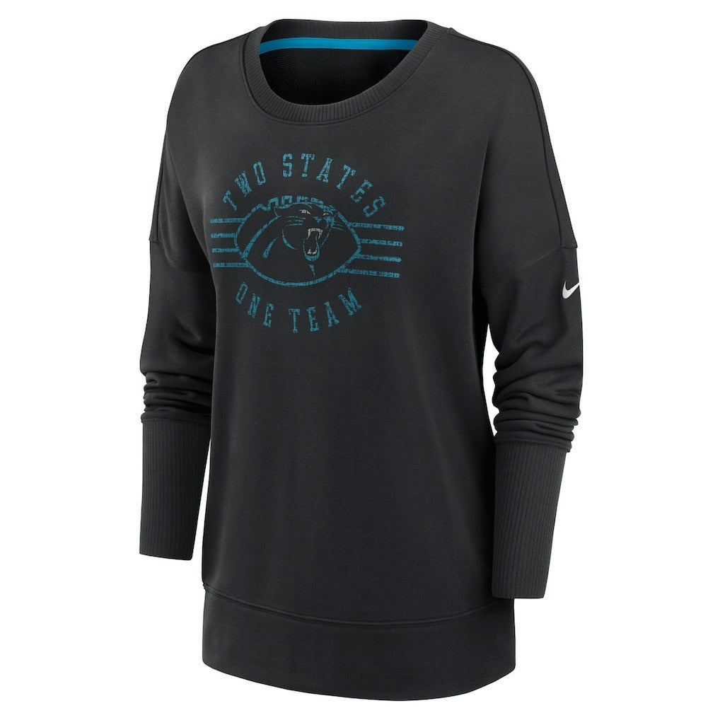 Carolina Panthers Women's Rewind Playback Icon Performance Pullover Sweatshirt - Black - Nike