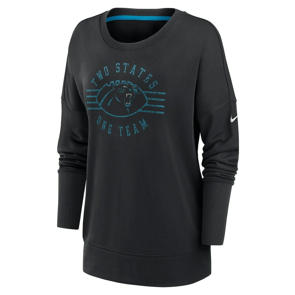 Carolina Panthers Women's Rewind Playback Icon Performance Pullover Sweatshirt - Black - Nike