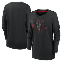 Atlanta Falcons Women's Rewind Playback Icon Performance Pullover Sweatshirt - Black - Nike