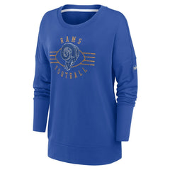 Los Angeles Rams Women's Rewind Playback Icon Performance Pullover Sweatshirt - Royal - Nike