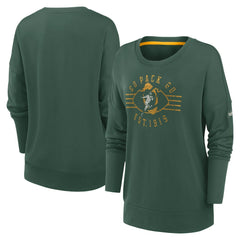 Green Bay Packers Women's Rewind Playback Icon Performance Pullover Sweatshirt - Green - Nike