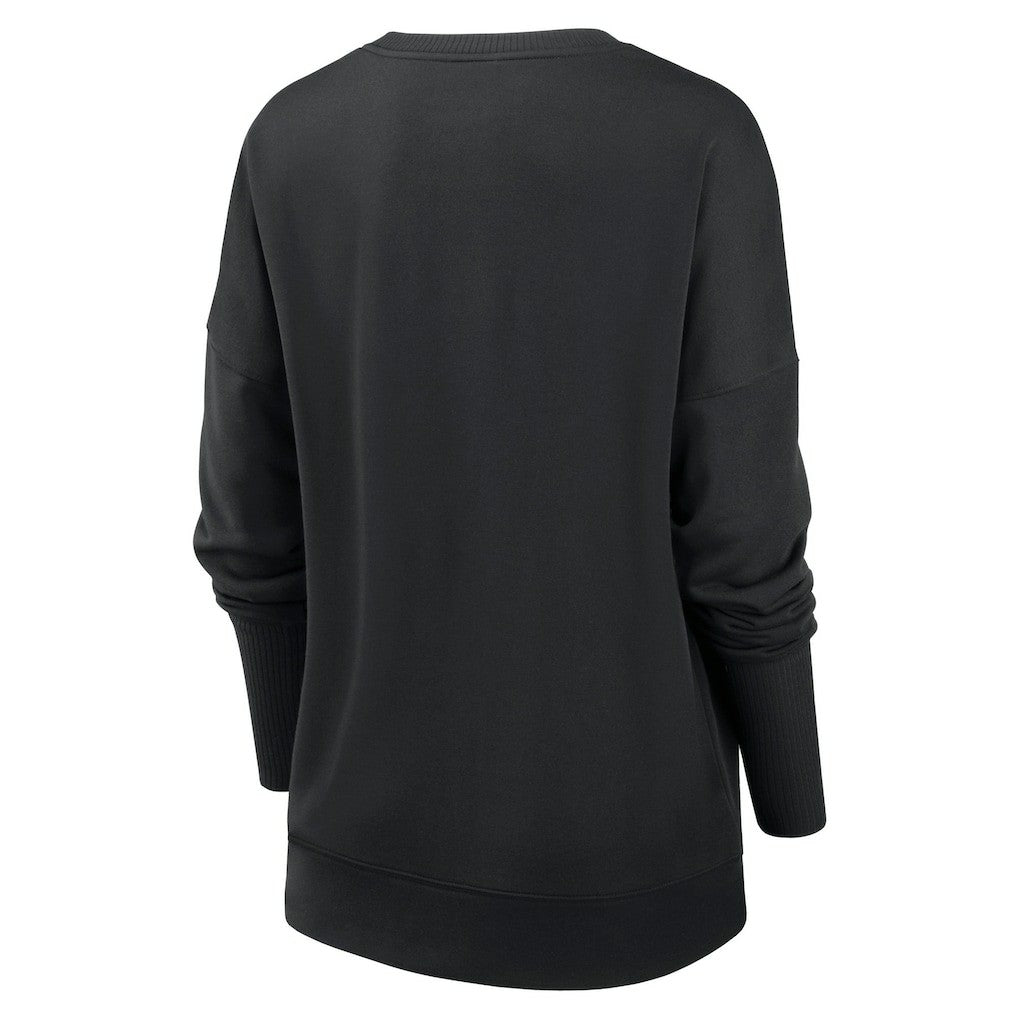Las Vegas Raiders Women's Rewind Playback Icon Performance Pullover Sweatshirt - Black - Nike