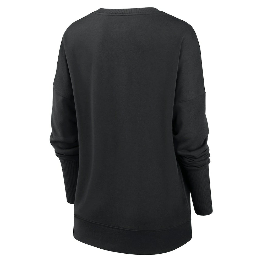 New Orleans Saints Women's Rewind Playback Icon Performance Pullover Sweatshirt - Black - Nike