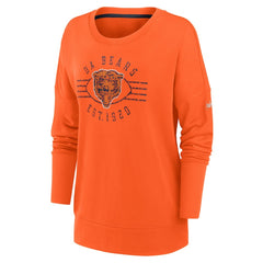 Chicago Bears Women's Rewind Playback Icon Performance Pullover Sweatshirt - Orange - Nike