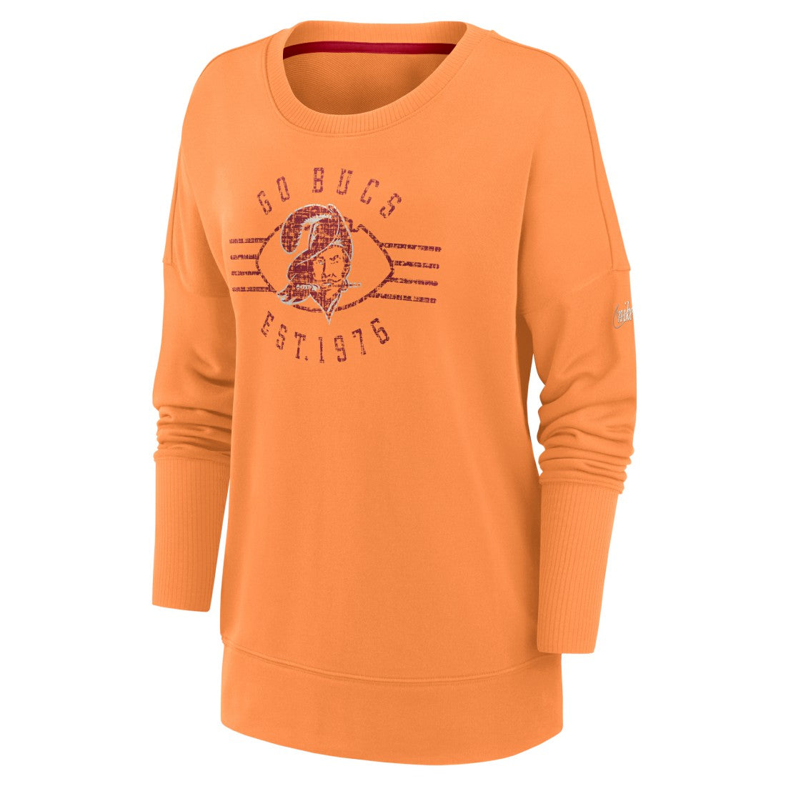 Tampa Bay Buccaneers Women's Rewind Playback Icon Performance Pullover Sweatshirt - Orange - Nike