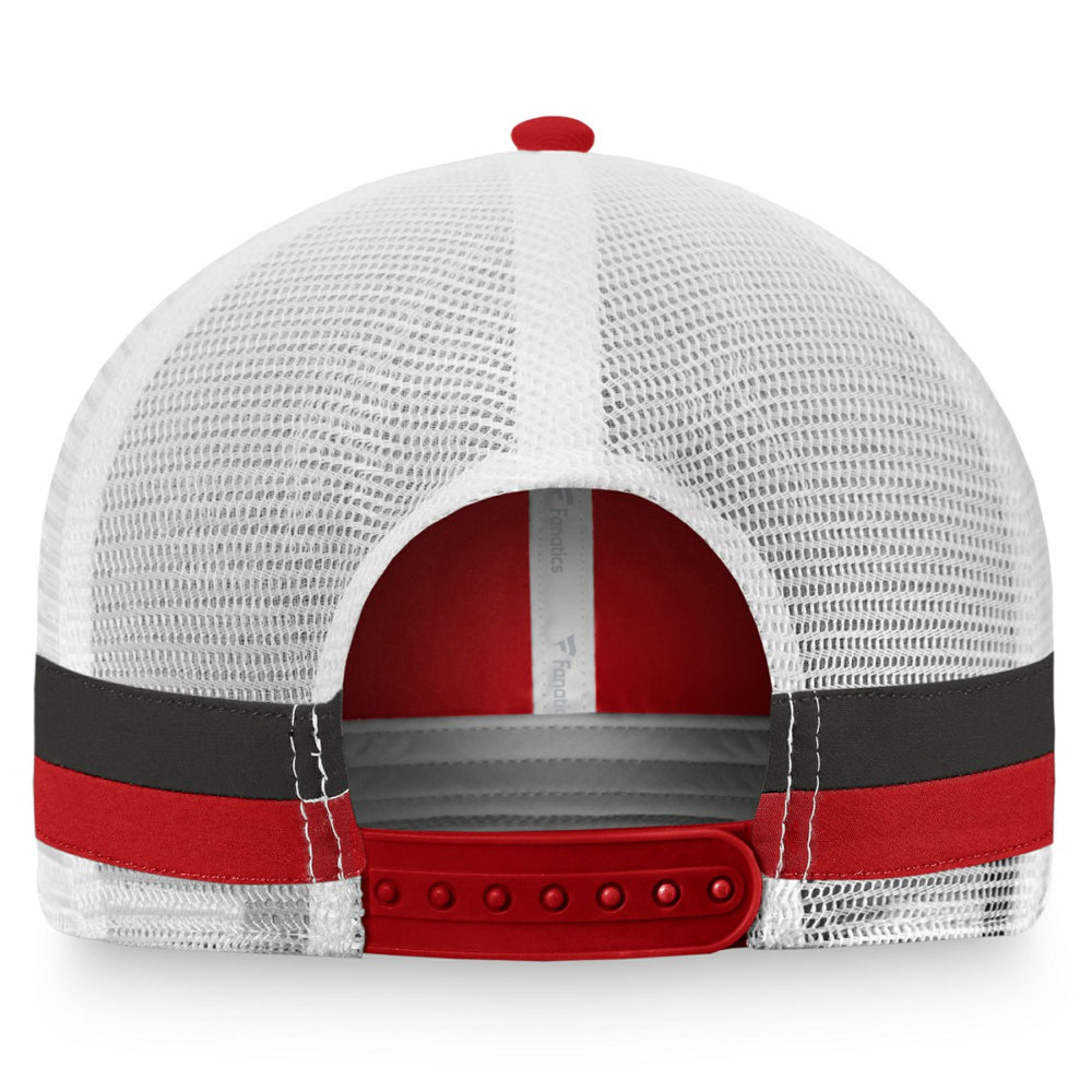 Tampa Bay Buccaneers Iconic Team Stripe Trucker Snapback Hat - Red/White - Fanatics