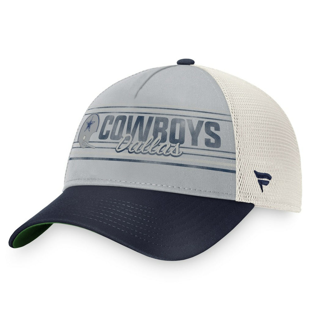 Dallas Cowboys True Classic Retro Trucker Snapback Hat - Gray/Navy - Fanatics