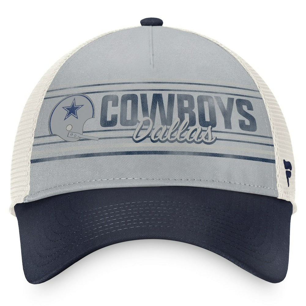 Dallas Cowboys True Classic Retro Trucker Snapback Hat - Gray/Navy - Fanatics