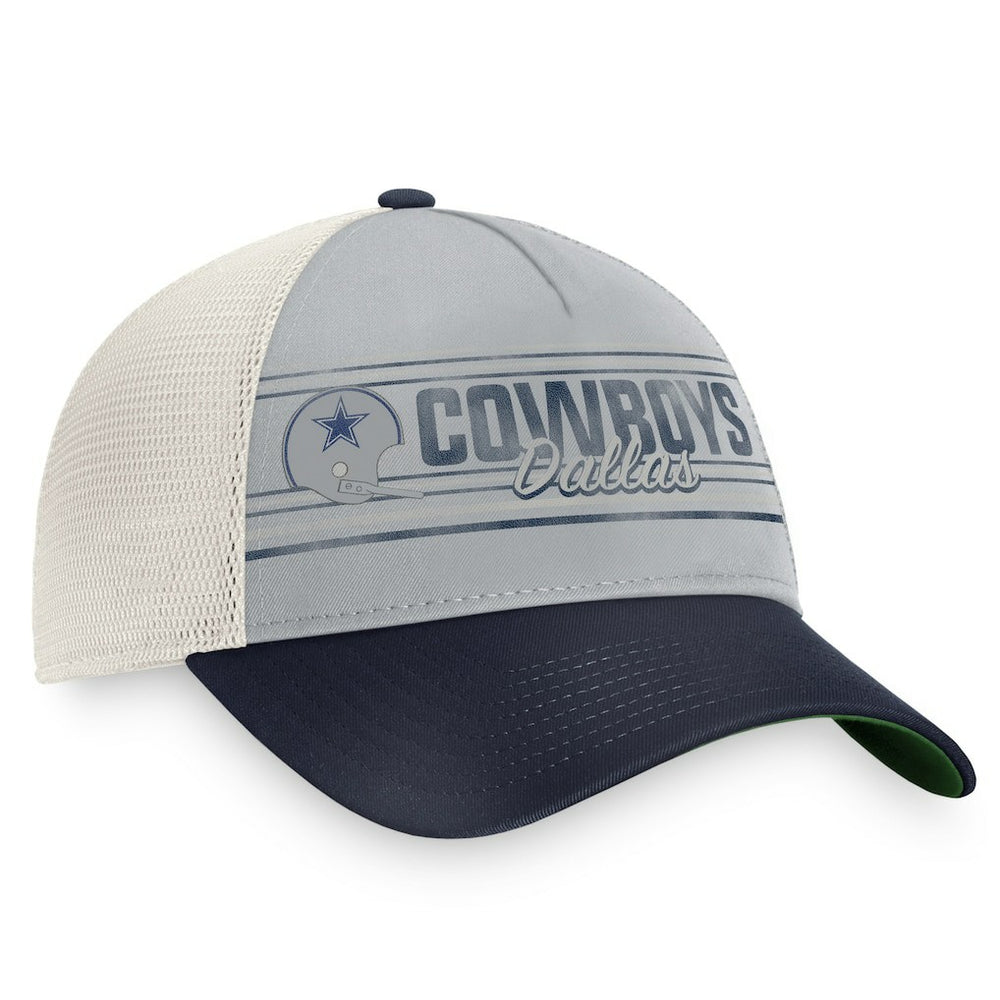 Dallas Cowboys True Classic Retro Trucker Snapback Hat - Gray/Navy - Fanatics