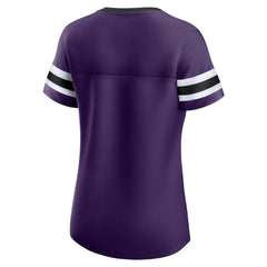 Baltimore Ravens Women's Original State Lace-Up T-Shirt - Purple - Fanatics
