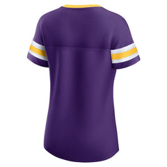 Minnesota Vikings Women's Original State Lace-Up T-Shirt - Purple - Fanatics