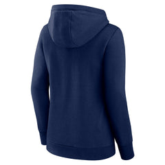Tennessee Titans Women's Iconic Cotton Fleece Checklist Pullover Hoodie - Navy - Fanatics