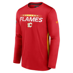 Calgary Flames Fanatics Authentic Pro Rink Performance Long Sleeve T-Shirt - Red | Fanatics Lifestyle