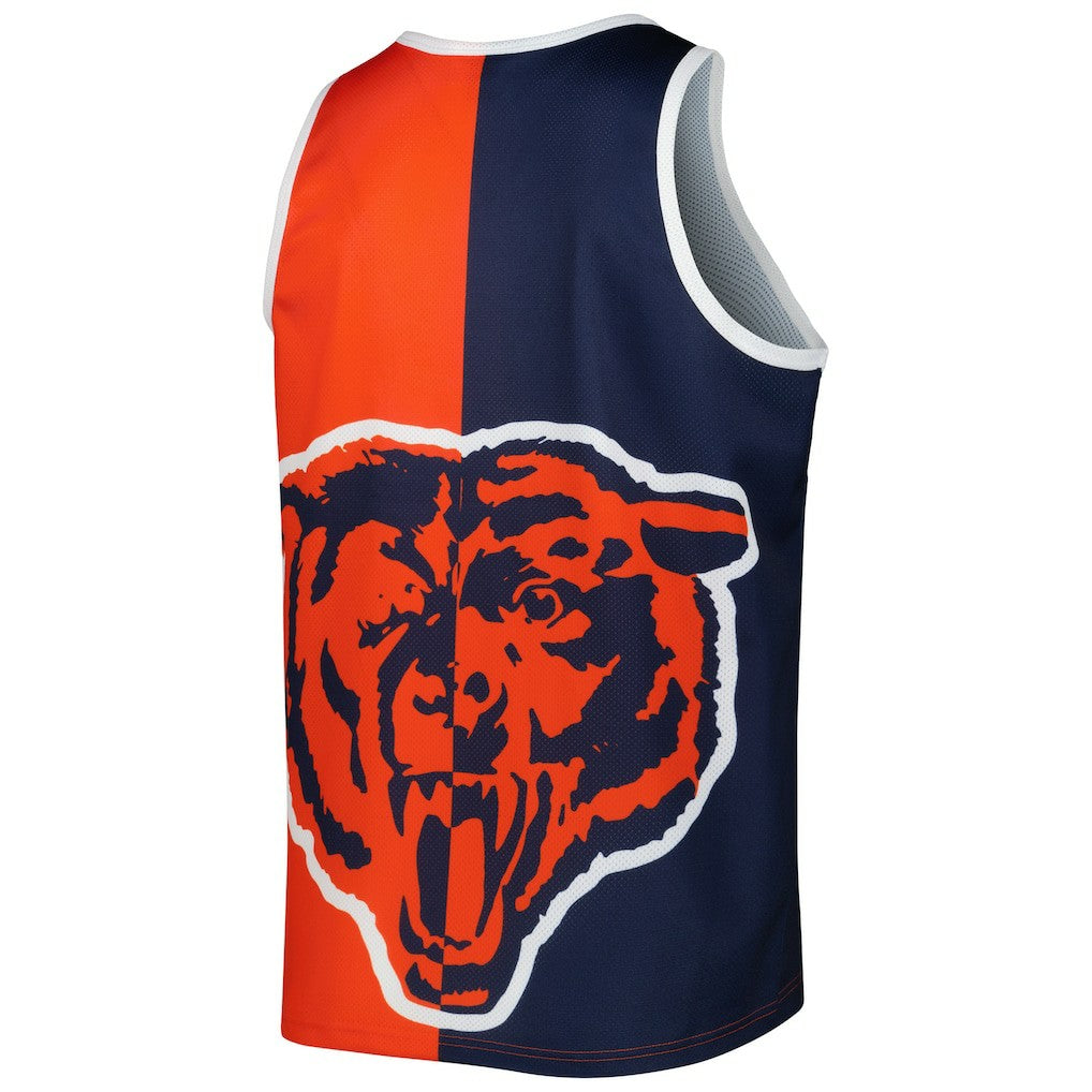 Walter Payton Chicago Bears Retired Player Graphic Tank Top - Navy/Orange - Mitchell & Ness