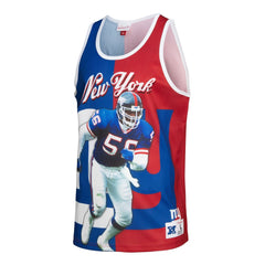 Lawrence Taylor New York Giants Retired Player Graphic Tank Top - Royal/Red - Mitchell & Ness