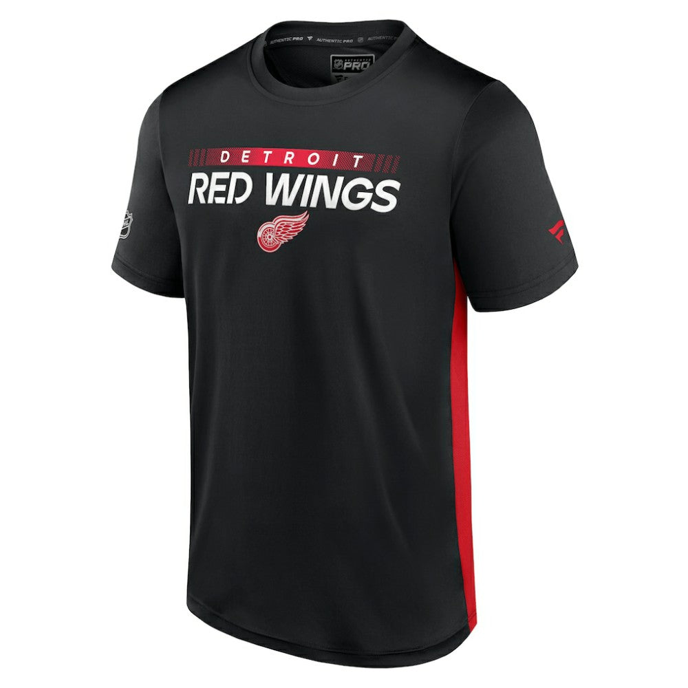 Detroit Red Wings Fanatics Authentic Pro Rink Tech T-Shirt - Black/Red | Fanatics Clearance