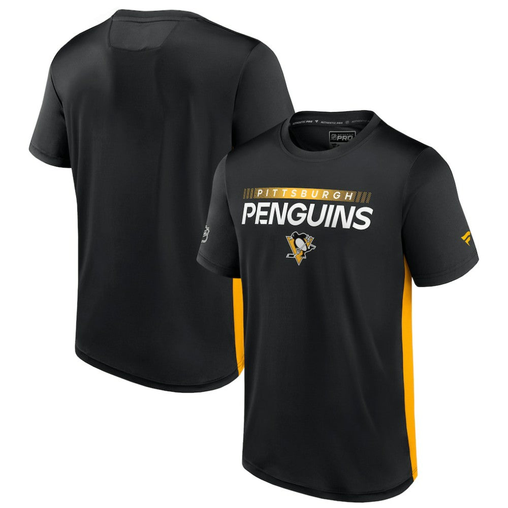 Pittsburgh Penguins Fanatics Authentic Pro Rink Tech T-Shirt - Black/Gold | Fanatics near me