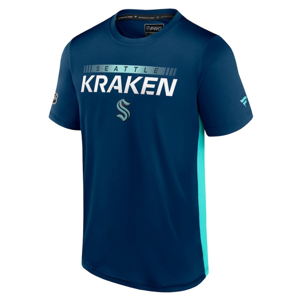 Seattle Kraken Fanatics Authentic Pro Rink Tech T-Shirt - Deep Sea Blue/Light Blue | Fanatics near me