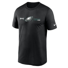 Philadelphia Eagles Horizontal Lockup Legend T-Shirt - Black - Nike