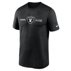 Las Vegas Raiders Horizontal Lockup Legend Performance T-Shirt - Black - Nike