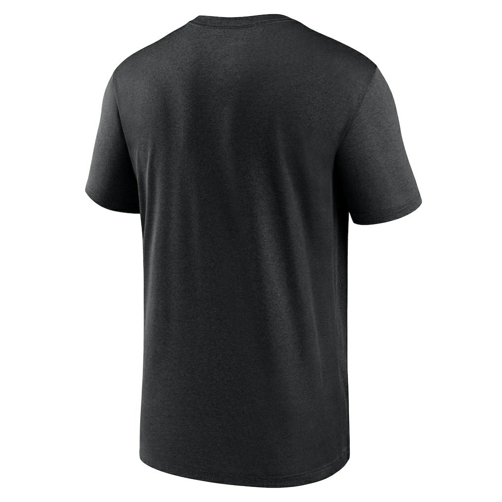 Las Vegas Raiders Horizontal Lockup Legend Performance T-Shirt - Black - Nike